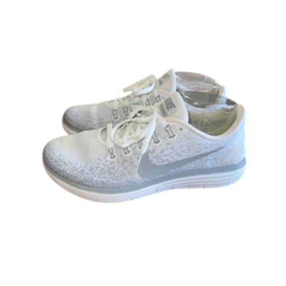 Nike Free RN Distance Women’s sz 10 White/Grey Running Sneakers - Picture 5 of 11
